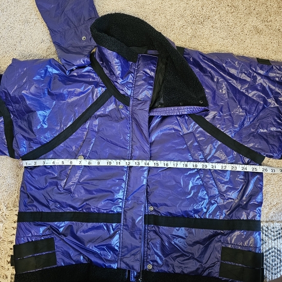 Free People NWT FP Movement Vagabond Fleece Bomber Jacket Purple Size M - Picture 11 of 11